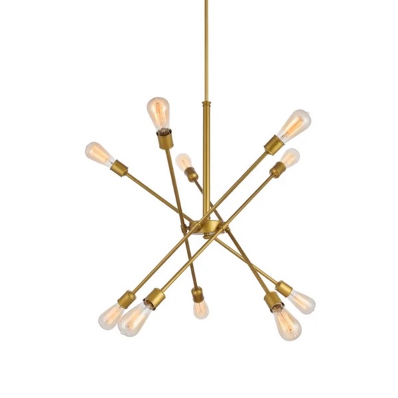 Waycross 10- Light Unique Modern Linear Chandelier